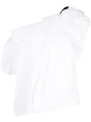 One sleeve white blouse sale