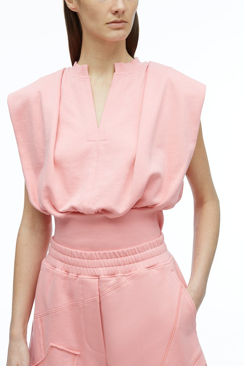 Patched Sweatshort-pink #0 Patched Sweatshort, null- 4