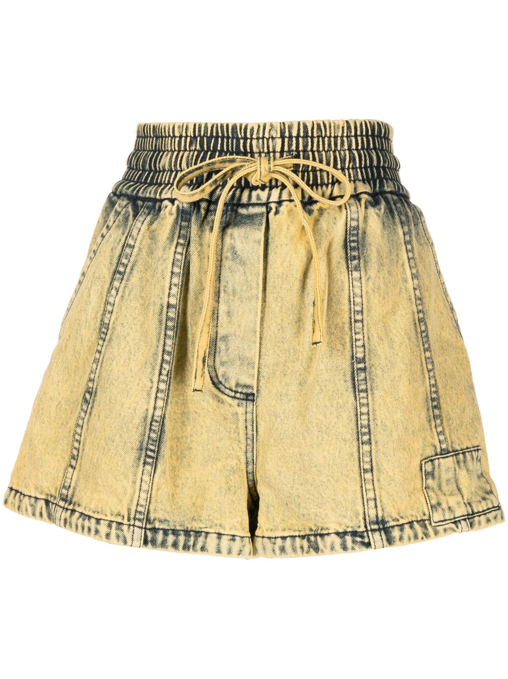 3.1 Phillip Lim / フィリップ リム Bleached Denim Shorts In Yellow