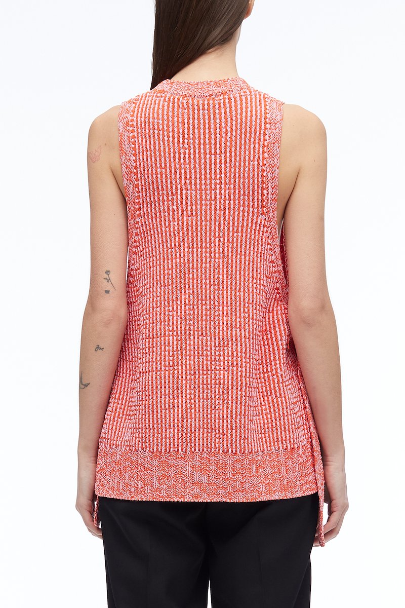 Textured Sleeveless Pullover-pink #1 Textured Sleeveless Pullover, null- 3