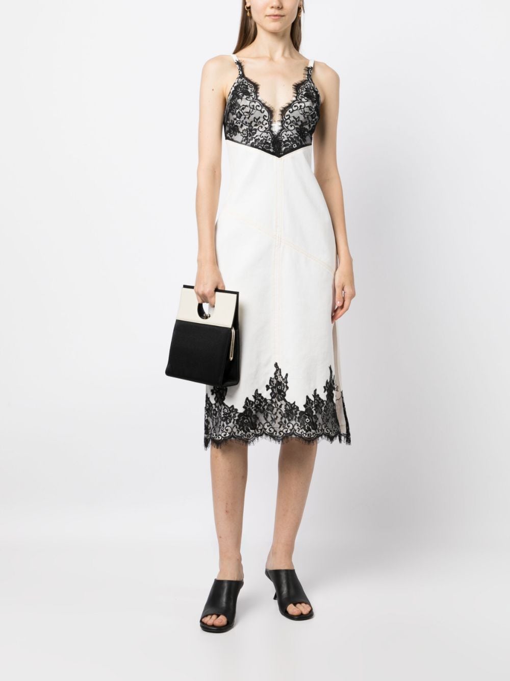 Shop 3.1 Phillip Lim / フィリップ リム Floral-lace Denim Dress In White
