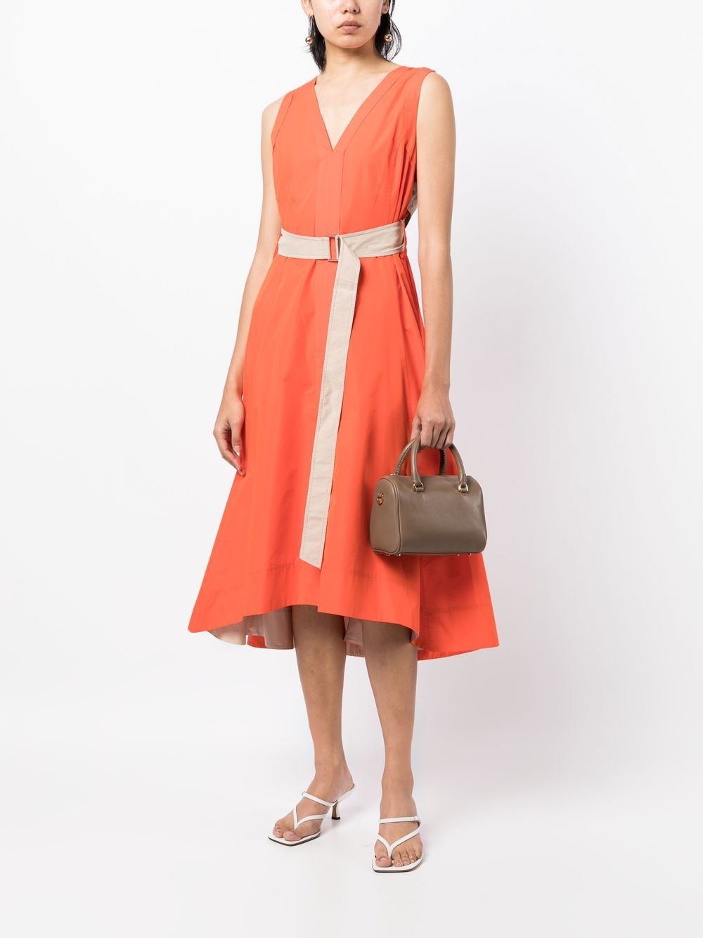 3.1 Phillip Lim Jurk met V-hals - Oranje