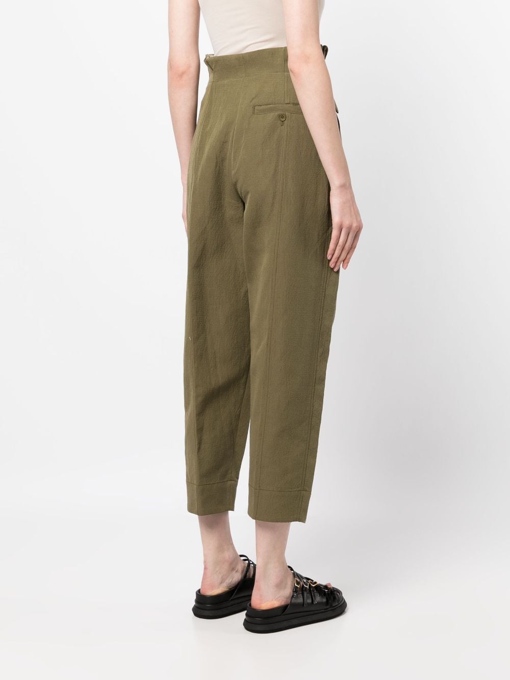 Shop 3.1 Phillip Lim / フィリップ リム Paperbag Cotton-linen Trousers In Green