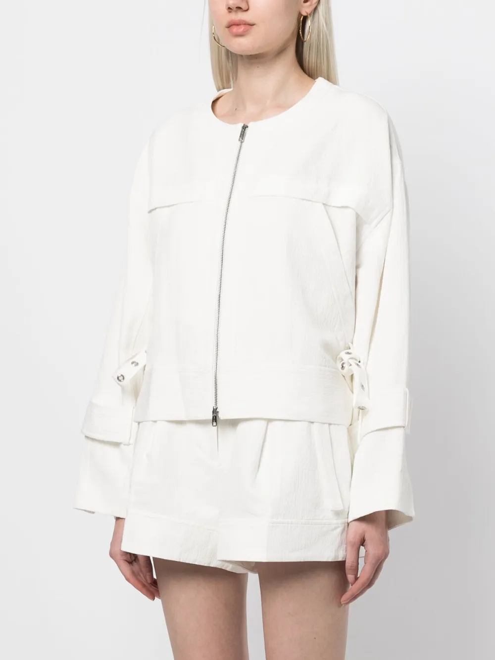 Boxy Cotton-Linen Utility Jacket
