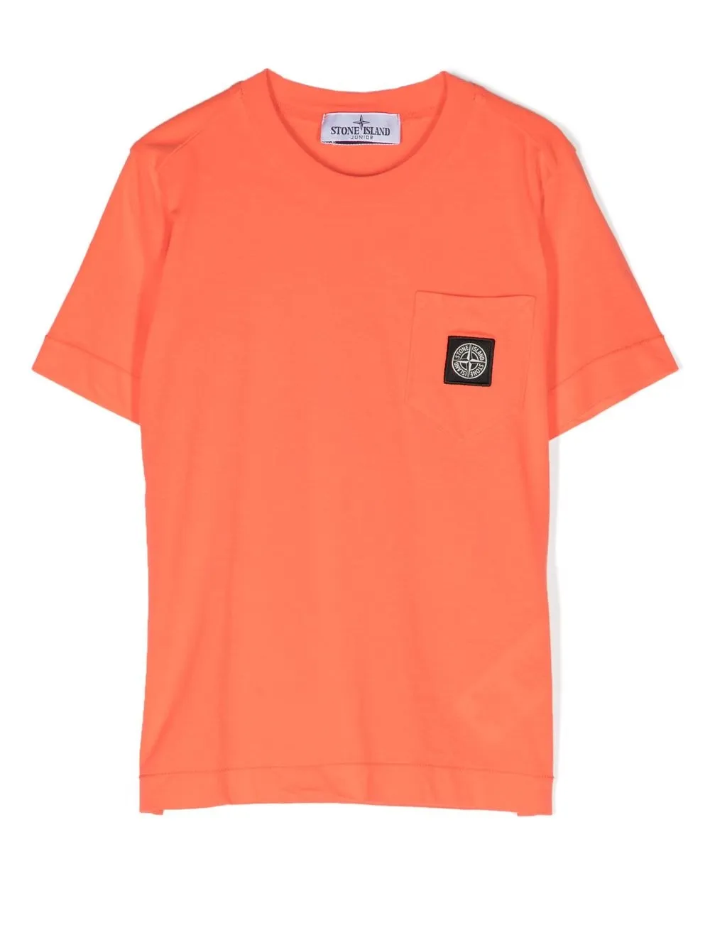 

Stone Island Junior logo-patch T-shirt - Orange