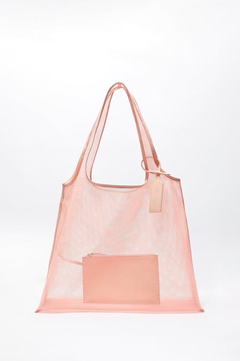 Mesh Market Tote-pink #0 Mesh Market Tote, FLAMINGO Synthetic->Polyester Mesh Market Tote from 3.1 Phillip Lim. - 0
