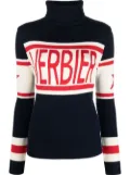 Perfect Moment intarsia-knit roll-neck jumper - Blue
