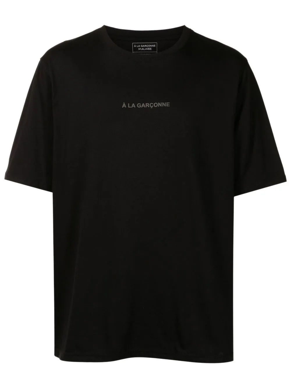À La Garçonne Camiseta com estampa de logo | Preto | Image 1