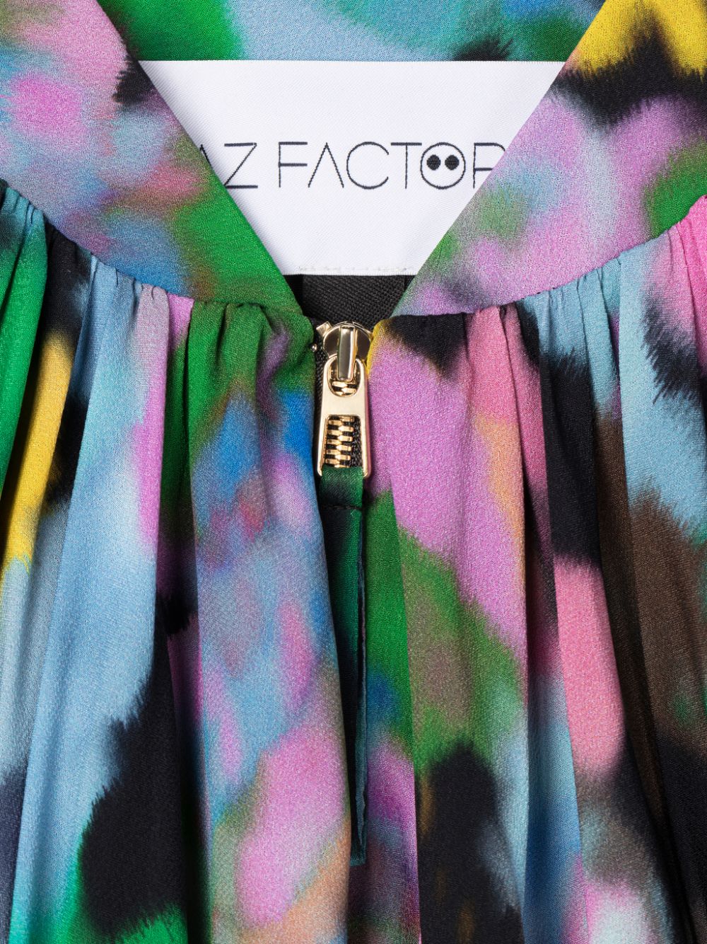 Shop Az Factory X Lutz Huelle Mini Floral-print Cropped Bomber Jacket In Pink