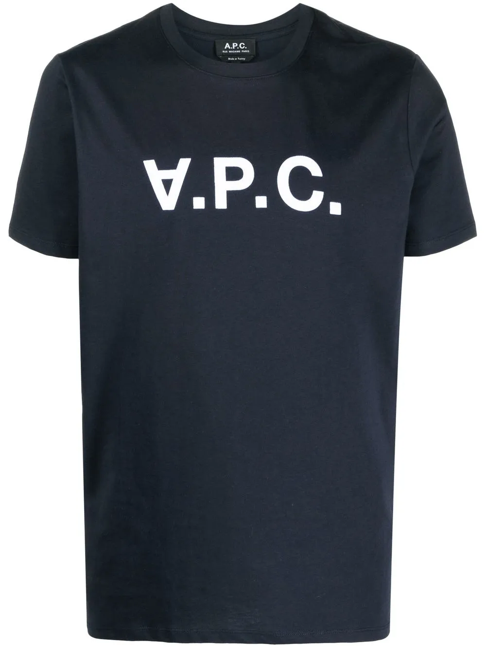 

A.P.C. logo-print short-sleeve T-shirt - Blue