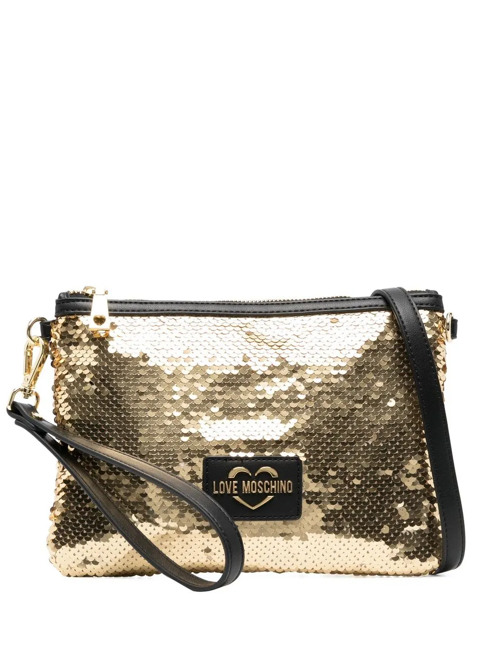 

Love Moschino bolsa de mano con detalle de lentejuelas - Dorado