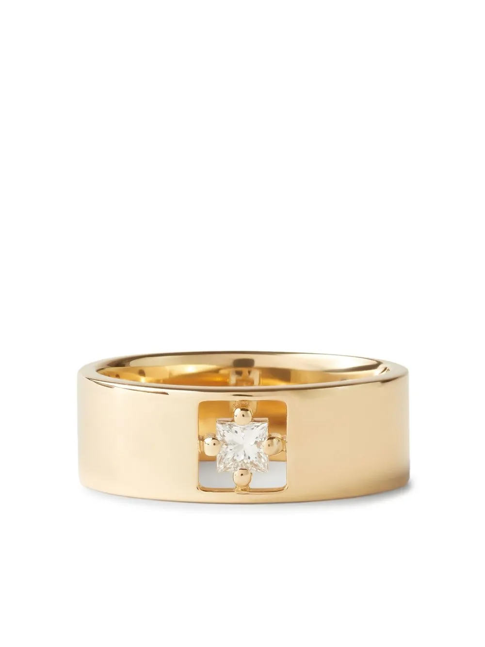 

Suzanne Kalan 18kt yellow gold diamond wide-band ring