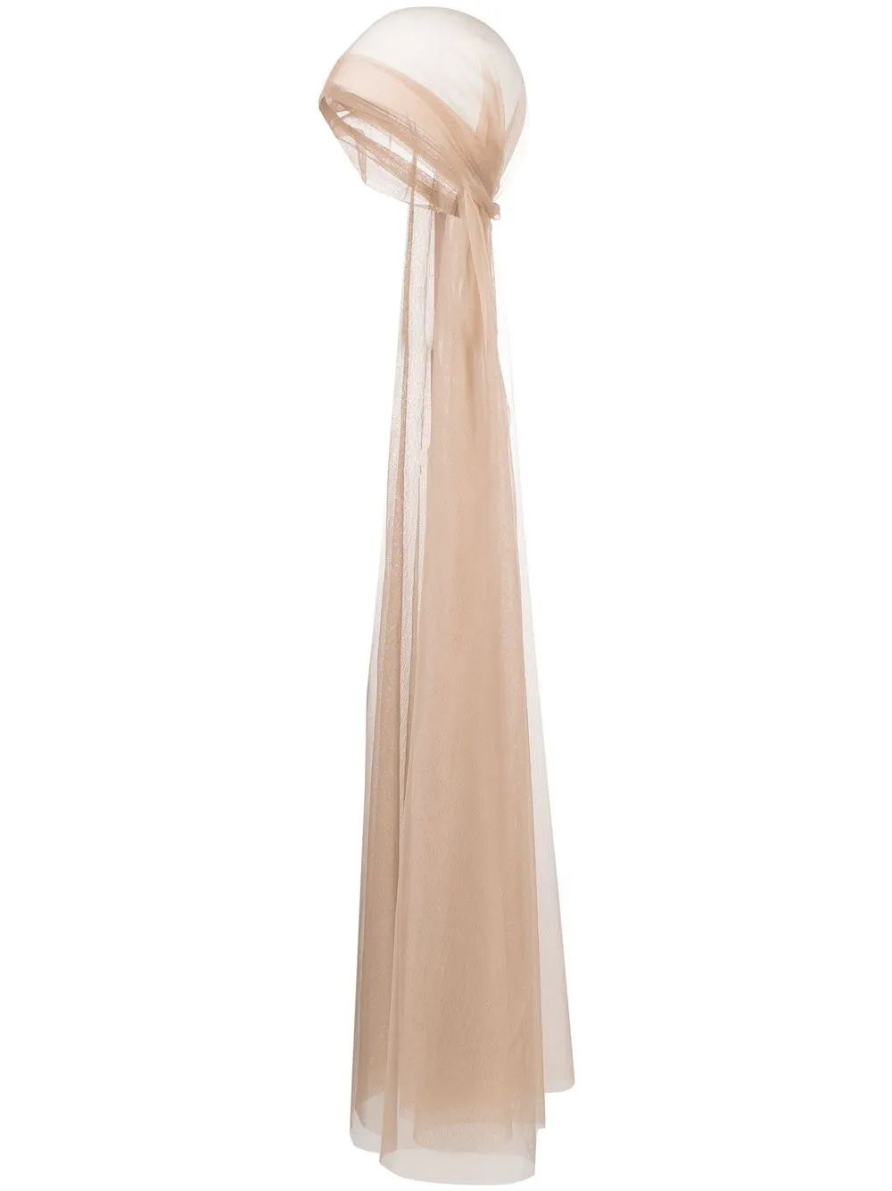 

Atu Body Couture sheer draped headscarf - Neutrals