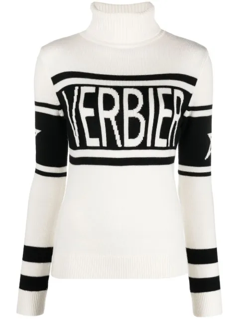 Perfect Moment intarsia-knit roll-neck jumper 