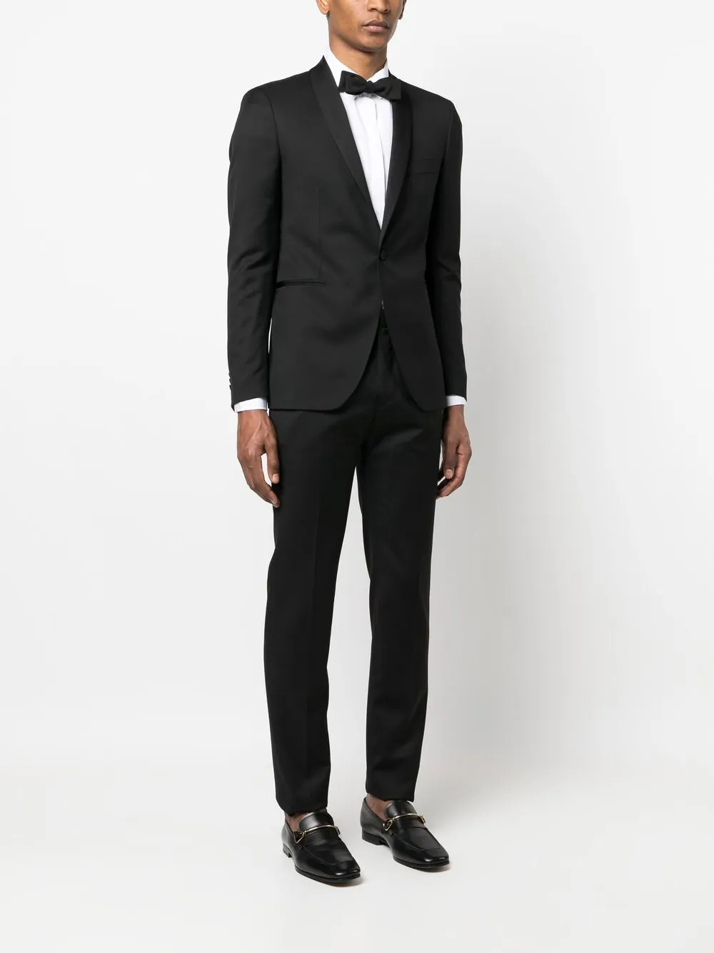 Tagliatore Tailored Single-breasted Dinner Suit In Black