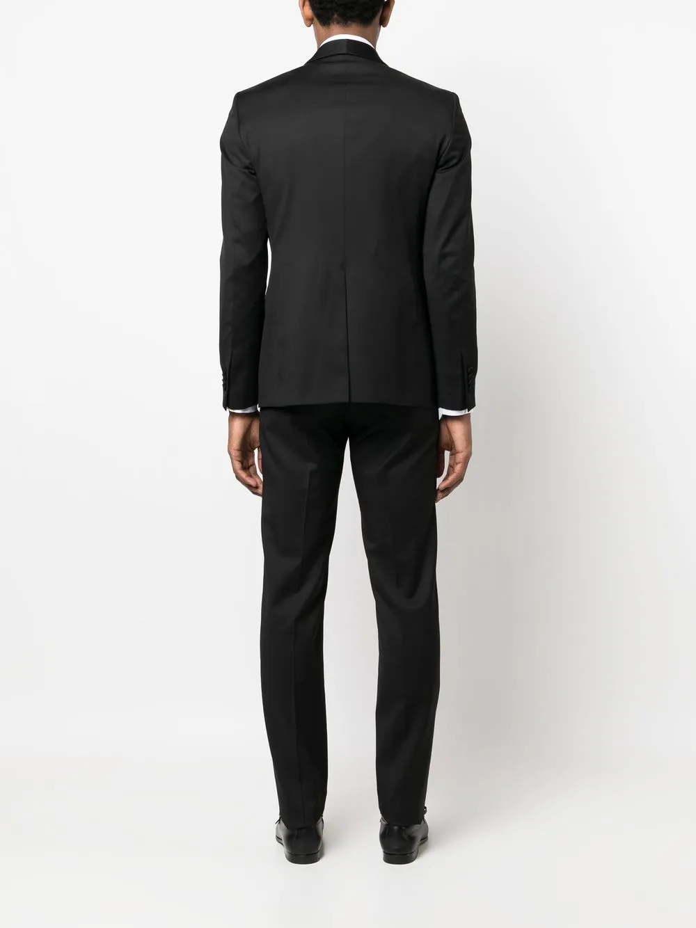 Tagliatore Tailored Single-breasted Dinner Suit In Black