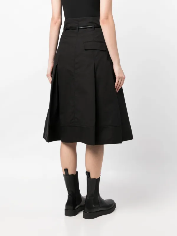 3.1 Phillip Lim Origami high-waisted Midi Skirt | Black