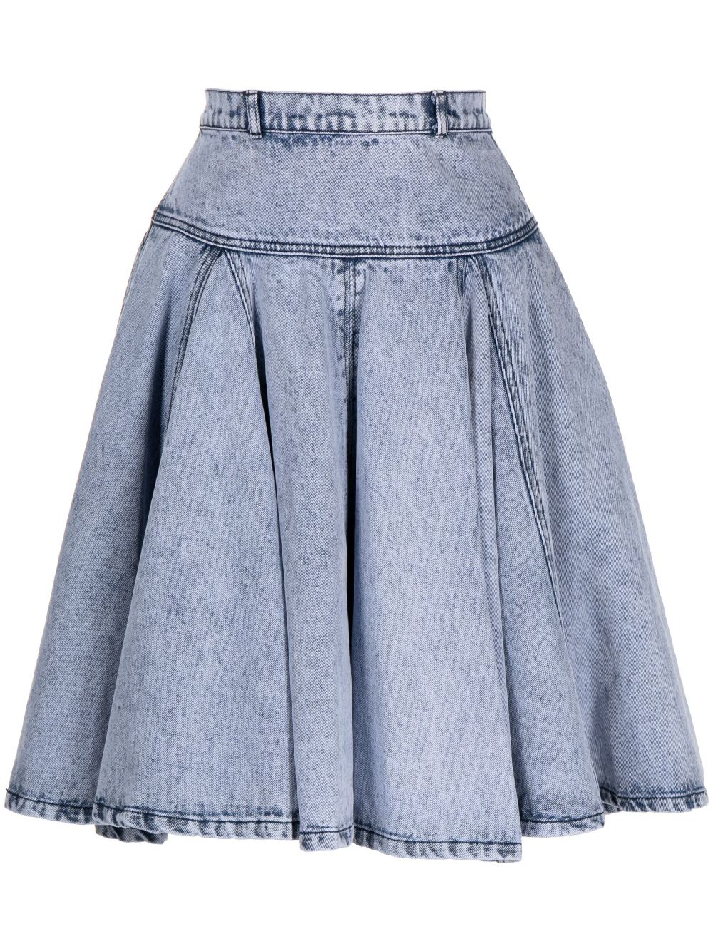 3.1 Phillip Lim / フィリップ リム High-waisted Flared Skirt In Blue