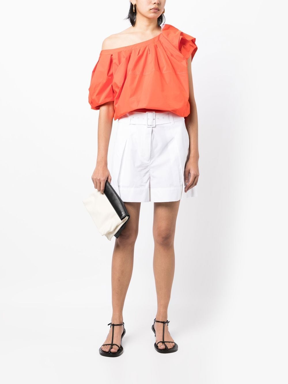 Shop 3.1 Phillip Lim / フィリップ リム Pleat-detail Belted Shorts In White
