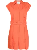 3.1 Phillip Lim sleeveless belted-waist playsuit - Orange