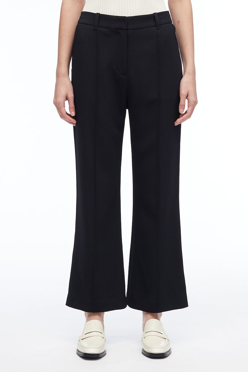Matte Crepe Kick Flare Pant-black #1 Matte Crepe Kick Flare Pant, null- 1