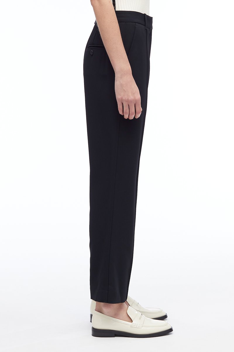 Matte Crepe Kick Flare Pant-black #0 Matte Crepe Kick Flare Pant, null- 2