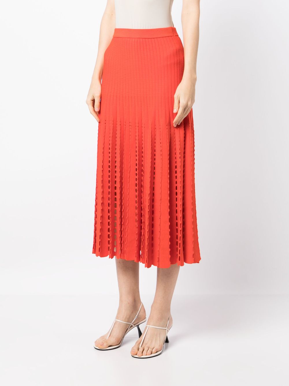 Shop 3.1 Phillip Lim / フィリップ リム Pleated Midi Skirt In Orange