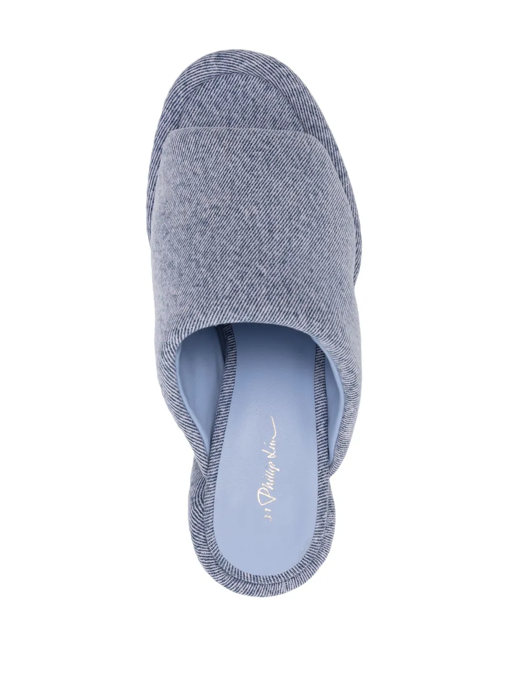 3.1 Phillip Lim Naomi Pillow 70mm Denim Sandals | Blue