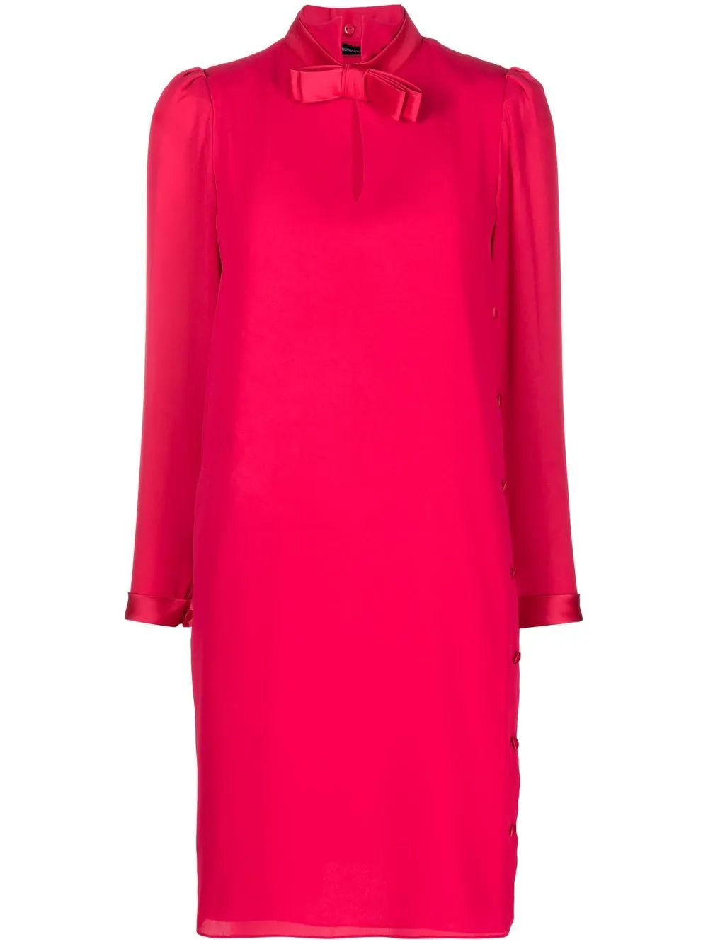 

Emporio Armani bow-detail shift dress - Pink