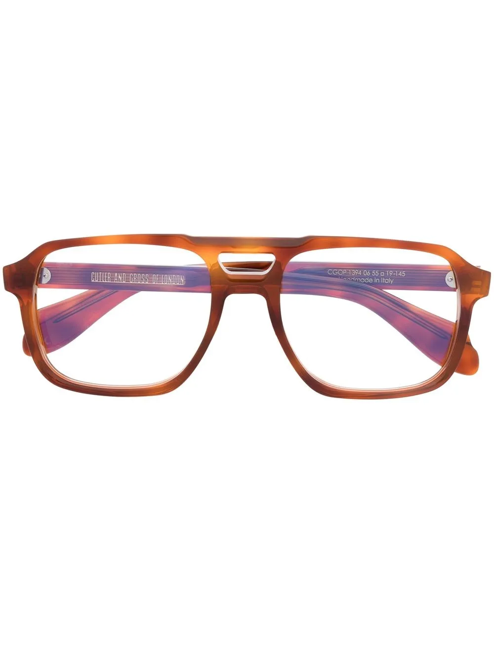 

Cutler & Gross wayfarer-frame glasses - Brown