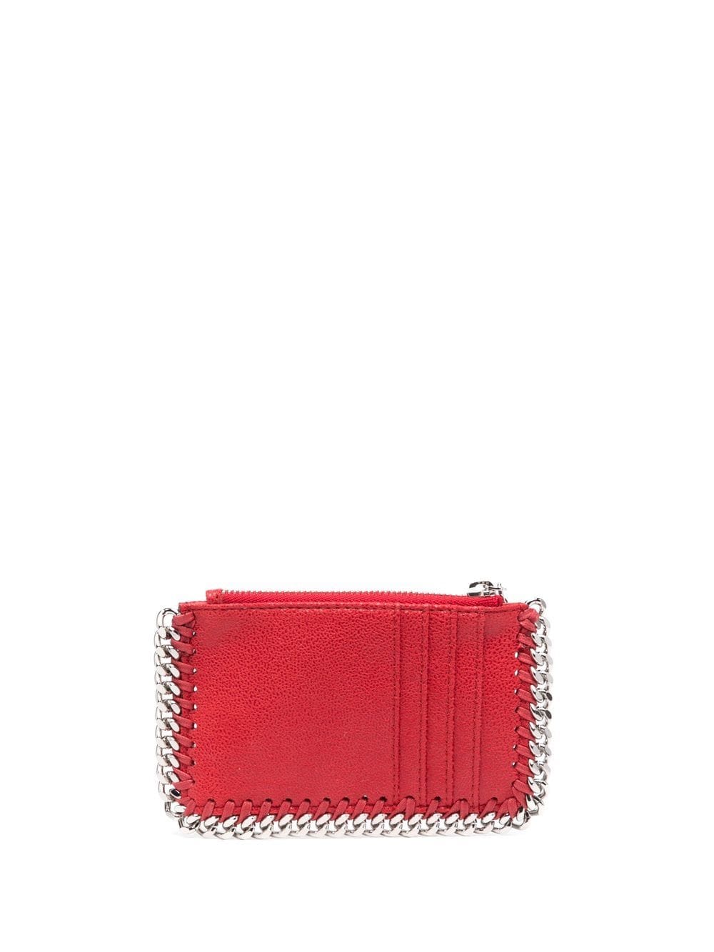 Shop Stella Mccartney Chain-link Faux-leather Purse In 红色