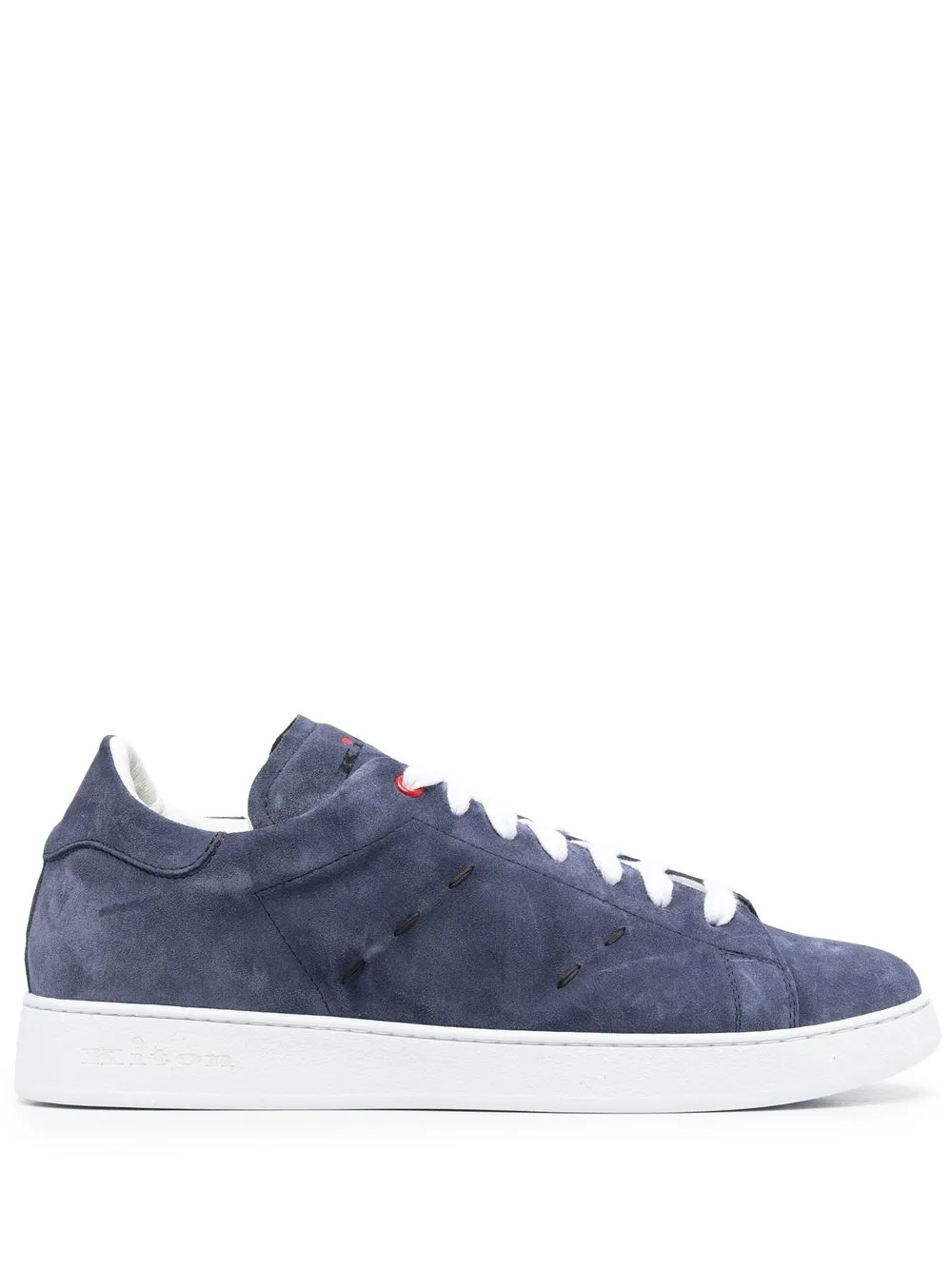 

Kiton low-top suede sneakers - Blue