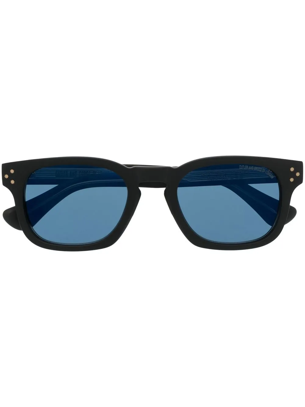 

Cutler & Gross logo-engraved tinted sunglasses - Black