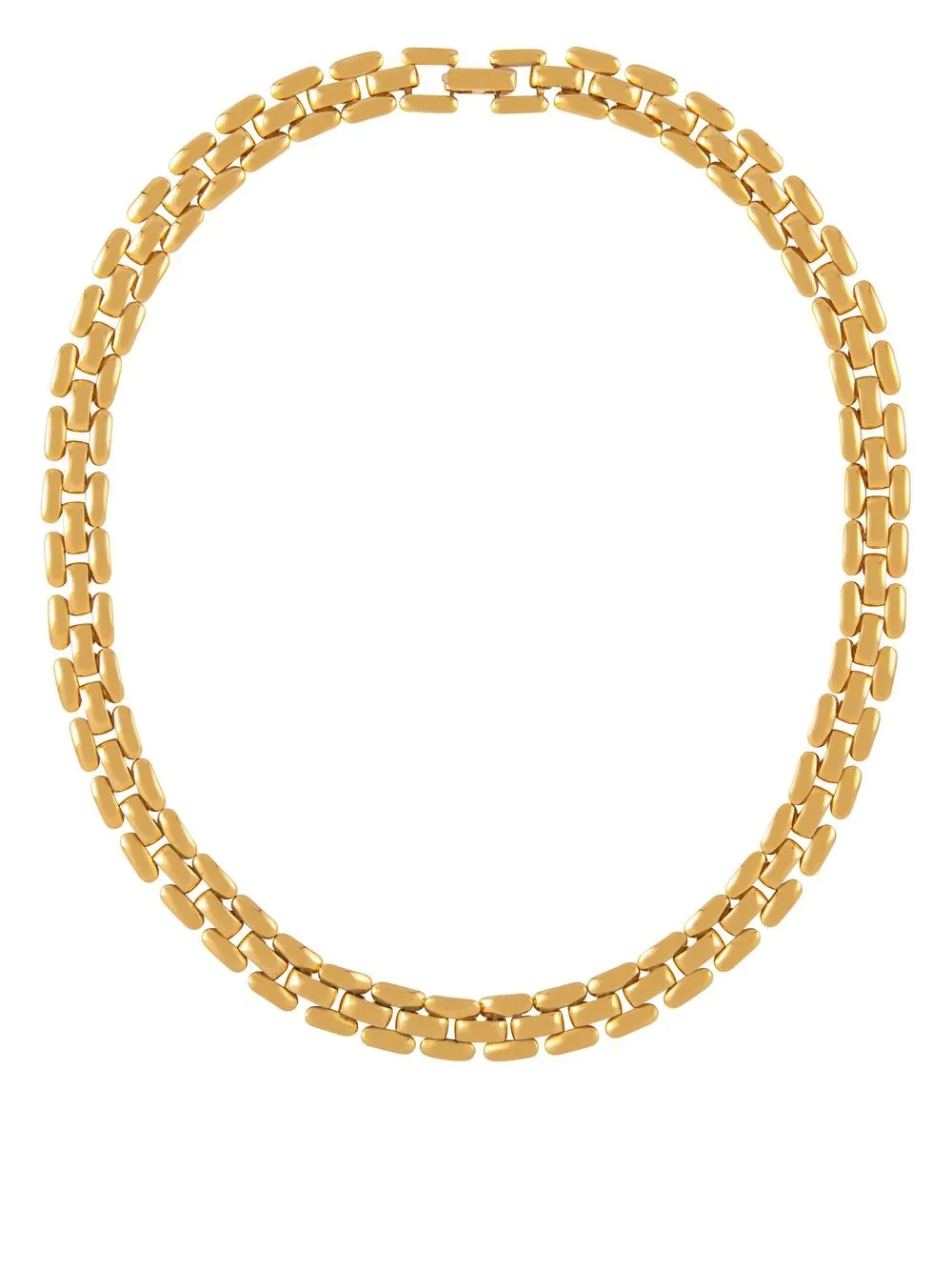 

Susan Caplan Vintage 1990s flat chain-link necklace - Gold