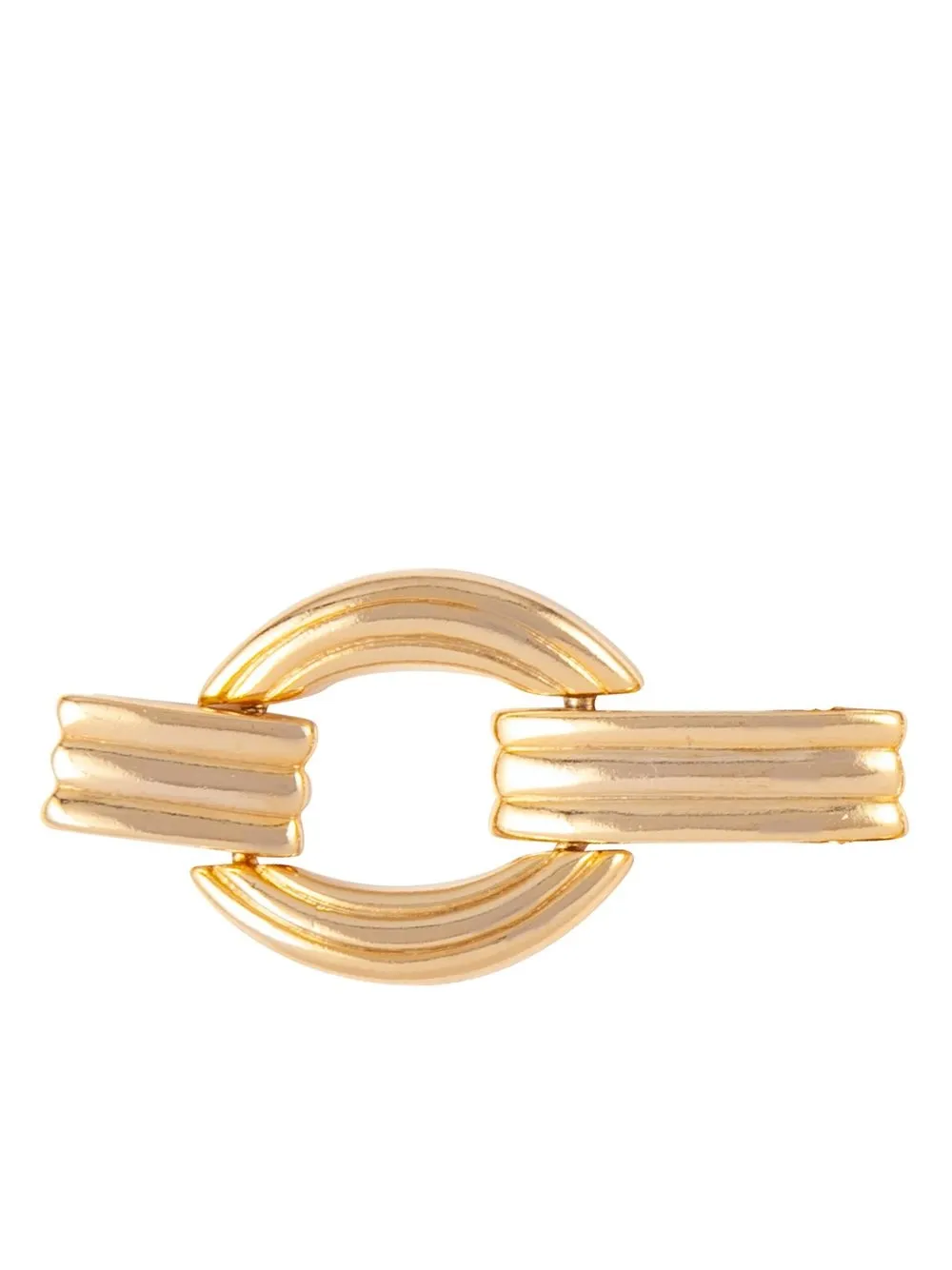 Pre-owned Susan Caplan Vintage 1980s Art Deco Revival Bracelet In Gold