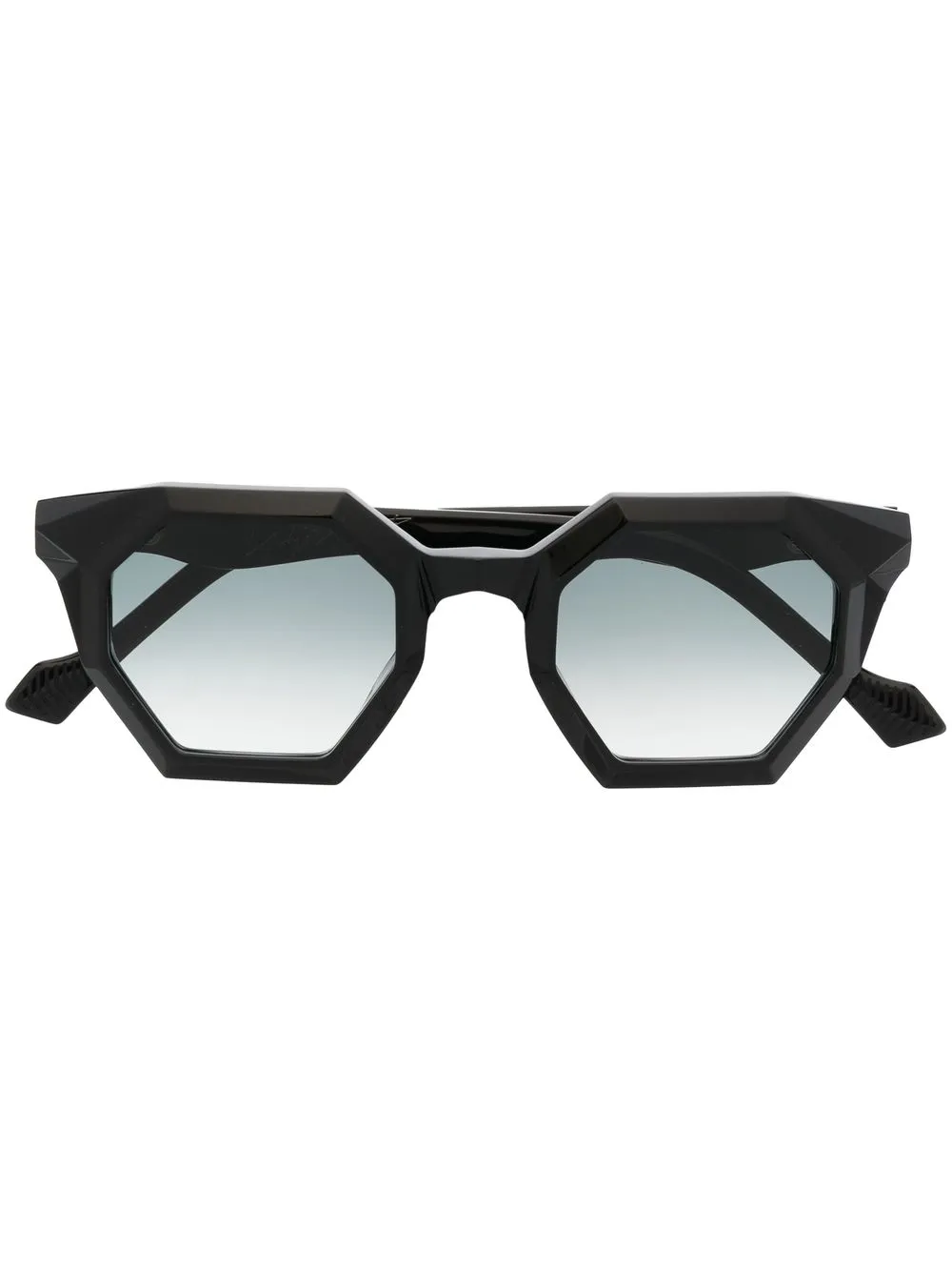 

Yohji Yamamoto hexagonal gradient sunglasses - Black