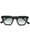 Yohji Yamamoto hexagonal gradient sunglasses - Black