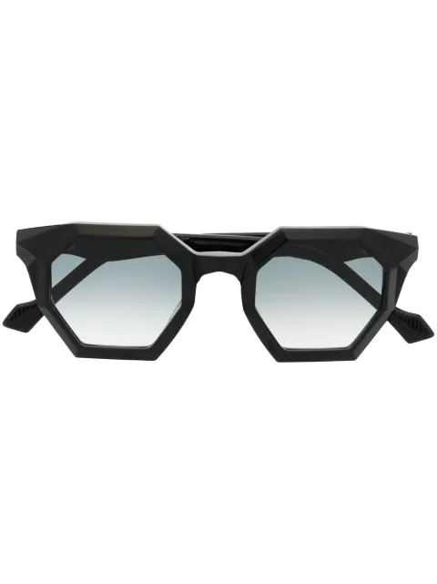 Yohji Yamamoto hexagonal gradient sunglasses