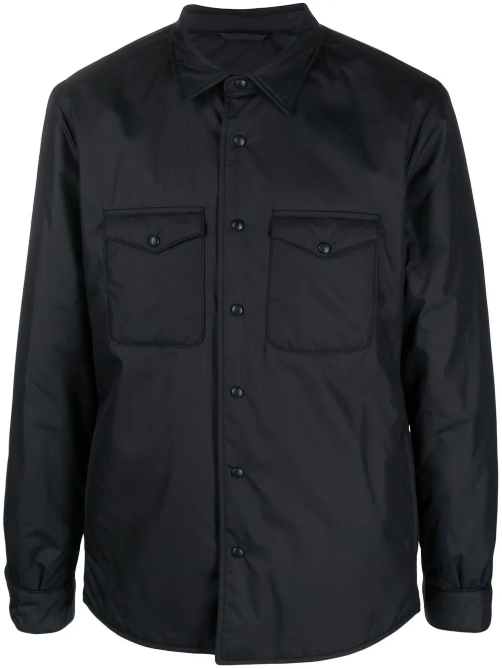 

Mazzarelli button-up shirt jacket - Blue