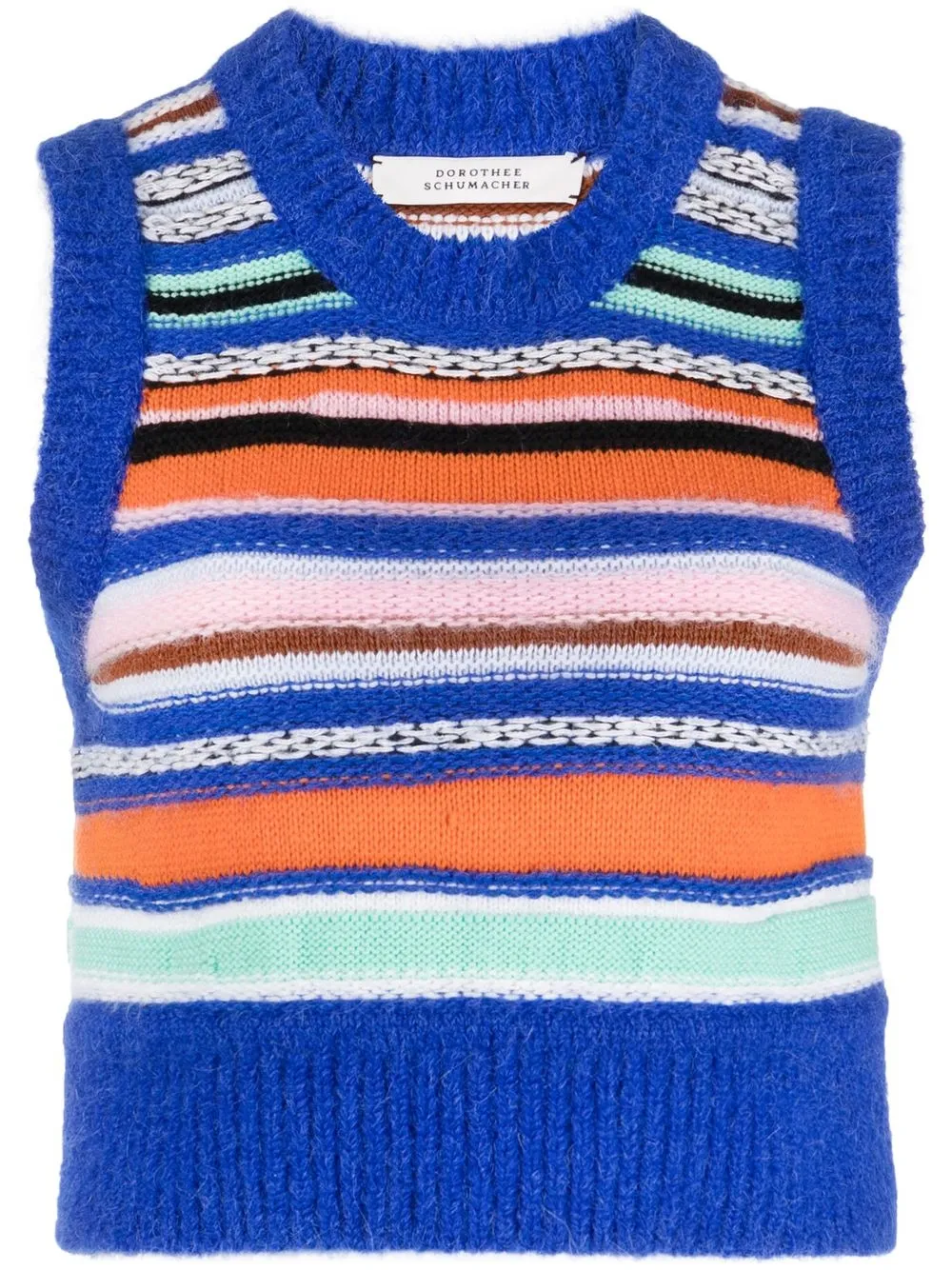

Dorothee Schumacher top tejido con motivo de rayas - Azul