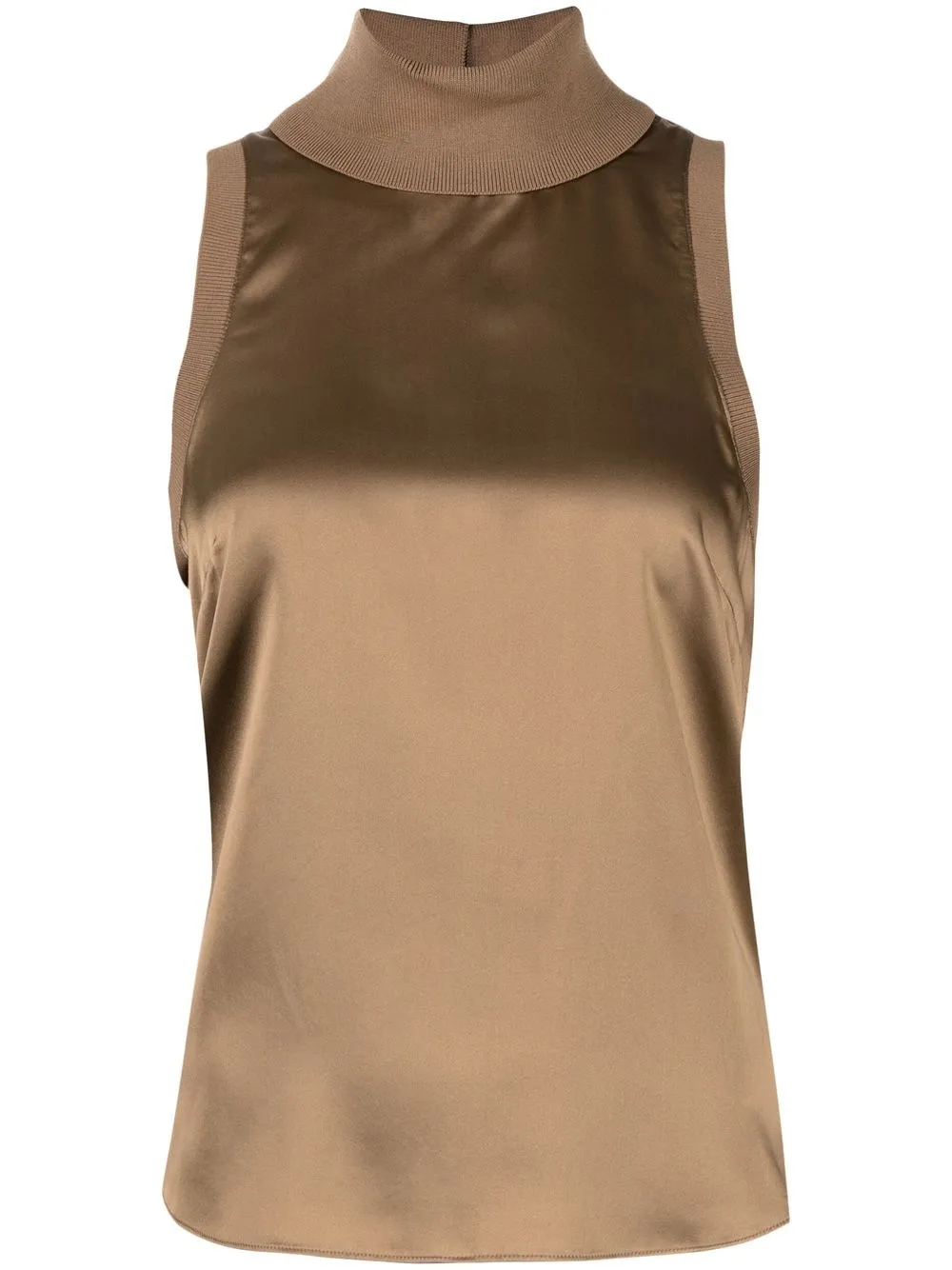 

Cinq A Sept Lonny silk vest top - Brown