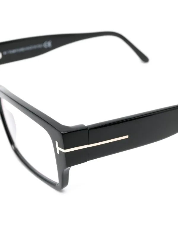 TOM FORD Eyewear スクエア眼鏡フレーム | ブラック | FARFETCH JP