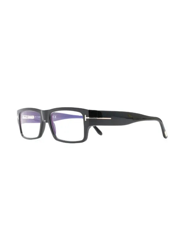 TOM FORD Eyewear スクエア眼鏡フレーム | ブラック | FARFETCH JP