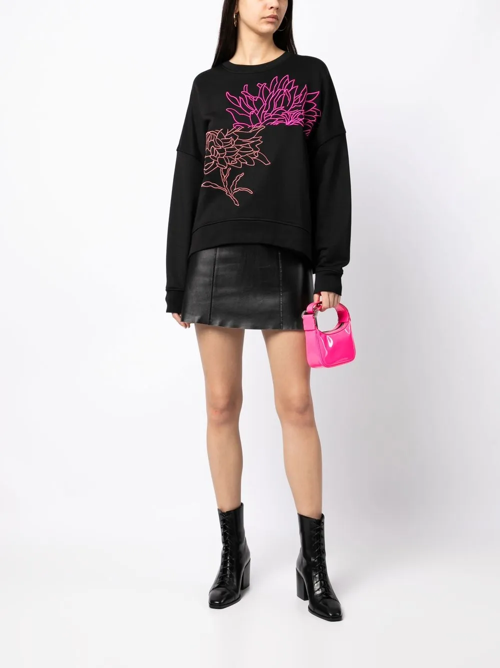 Ted Baker Sweater met borduurwerk - Zwart