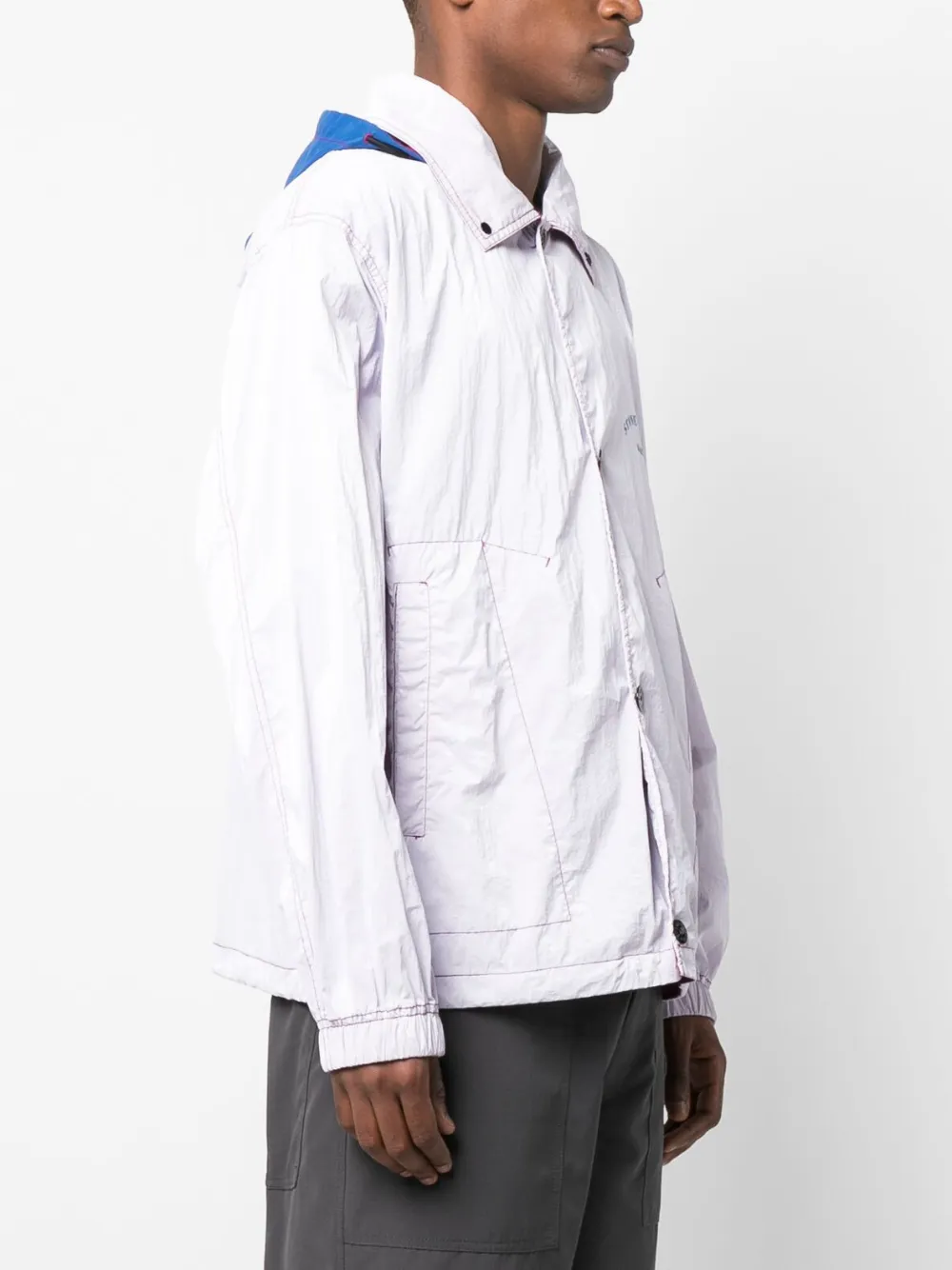 Stone Island Marina Ripstop Prismatico Jacket Magenta In Pink