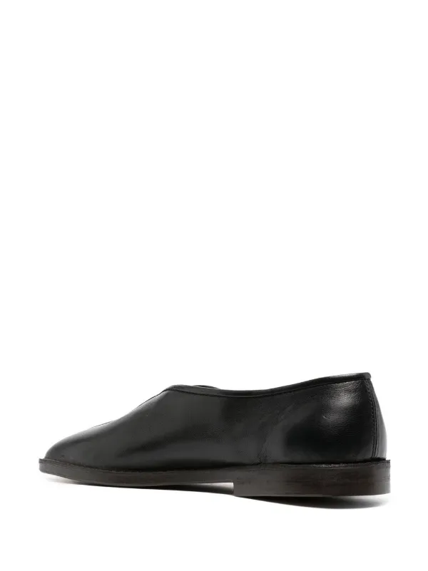 LEMAIRE 20mm square-toe Piped Leather Loafers - Farfetch