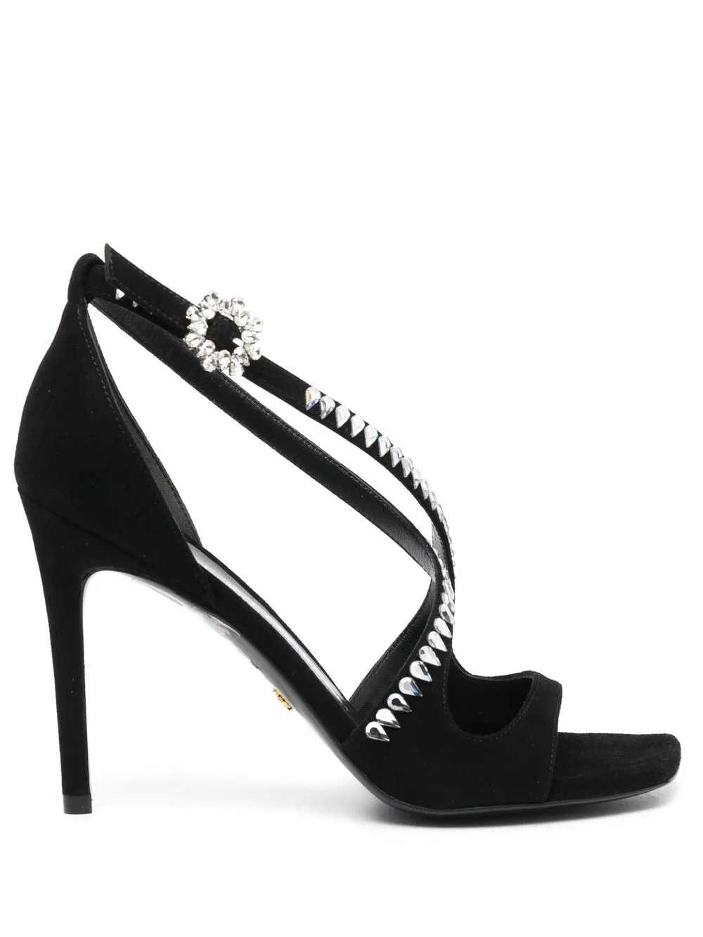 

Stuart Weitzman crystal-embellished 100 sandals - Black