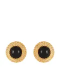 Susan Caplan Vintage 1990s twist-detailing clip-on earrings - Gold