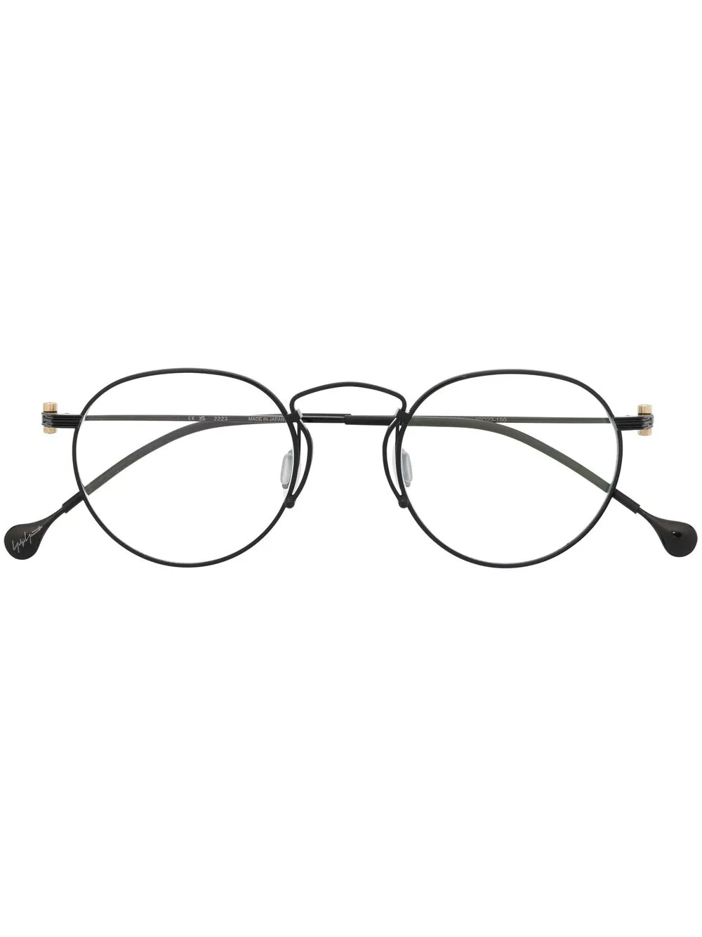 

Yohji Yamamoto lentes con armazón redonda - Negro