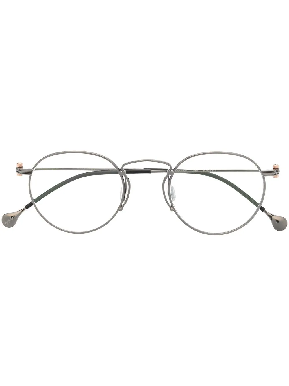 

Yohji Yamamoto round-frame glasses - Black